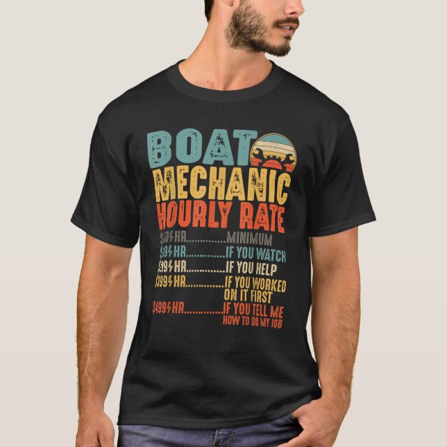 Mekaniskt laddningshastighetssystem för båtmatta ( t shirt (Framsida)