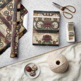 Mekaniskt Pappert för svällning av Steampunk Presentpapper