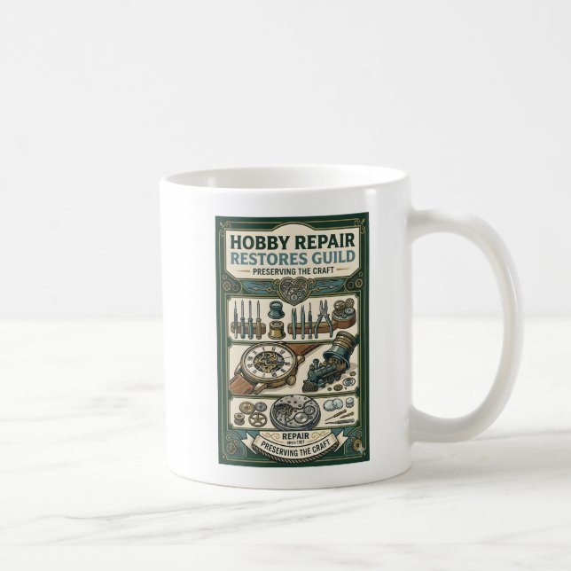 Mekaniskt urverk - Horologi restaurering  Kaffemugg (Höger)