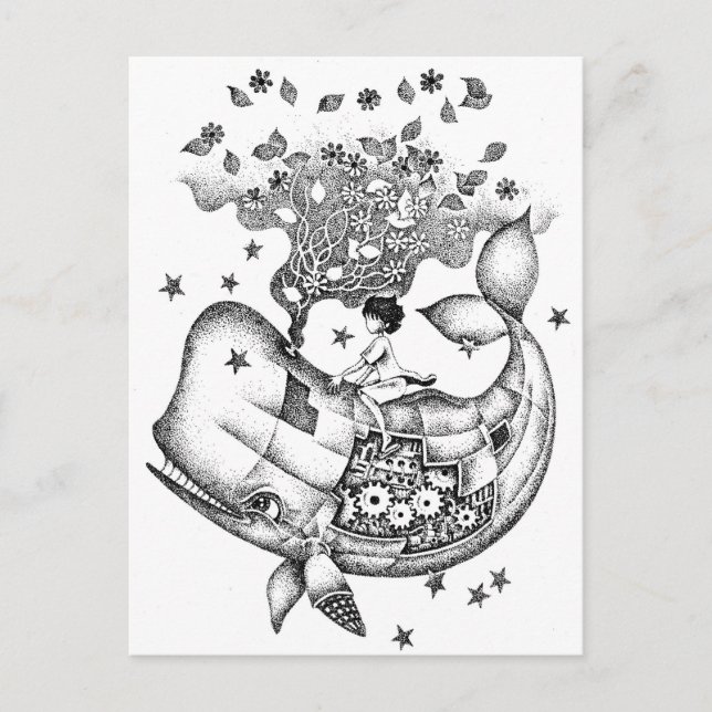 Mekaniskt val vykort (Framsida)