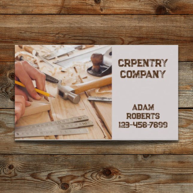 Mekaniskt Verktyg-konstruktionsmatarmatur Visitkort (Mechanical Tools Construction Carpentry carpenter Business Card)