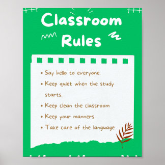 MEKIMI - Aesthetic Printable Classroom Regler Poster