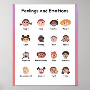 MEKIMI - Illustrativa inslag och Känslor Poster