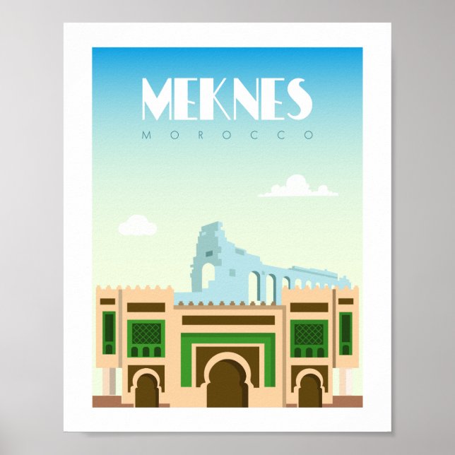 Meknes city morocco poster (Framsidan)