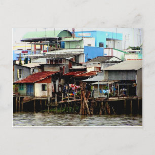 Mekong River Houses Vykort