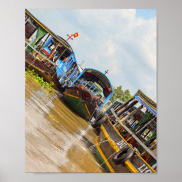 Mekong River i Vietnam Poster