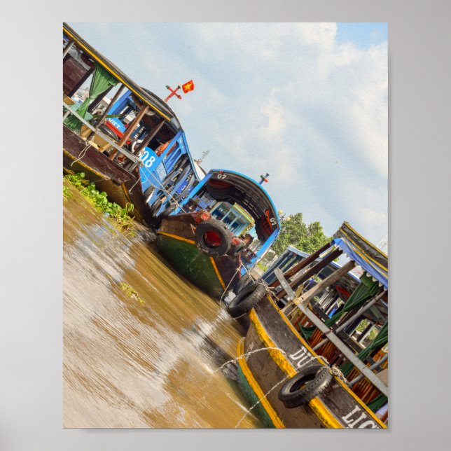 Mekong River i Vietnam Poster (Framsidan)