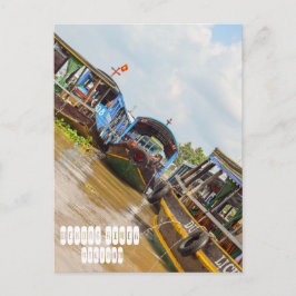 Mekong River i Vietnam Vykort