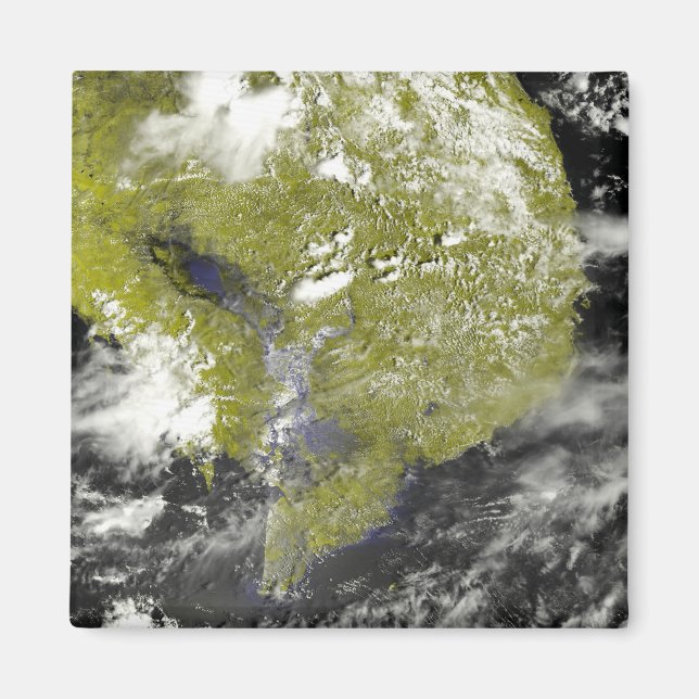 Mekongdeltat och Tonle Sap Magnet (Framsidan)