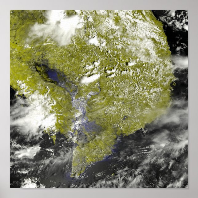 Mekongdeltat och Tonle Sap Poster (Framsidan)