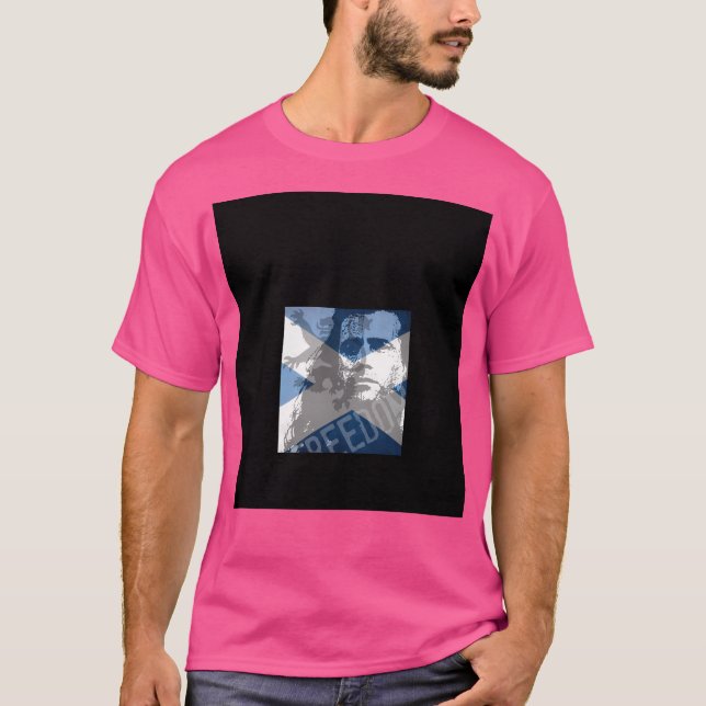 Mel Gibson Bravehear T Shirt (Framsida)