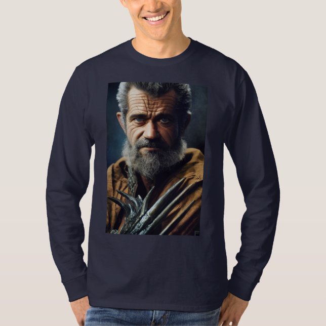 Mel gibson med giger t shirt (Framsida)