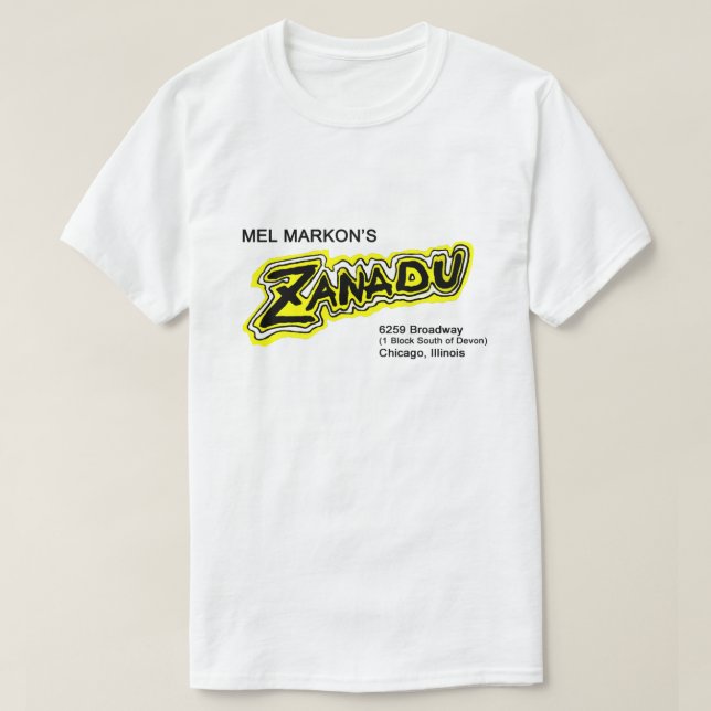 Mel Markon's, Zanadu, Chicago, Illinois T Shirt (Design framsida)