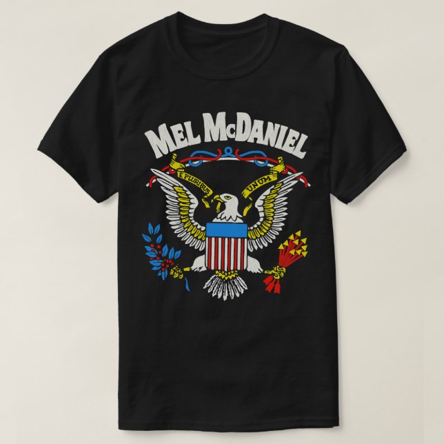 Mel McDaniel Classic Land Music Legend TShirt T Shirt (Design framsida)