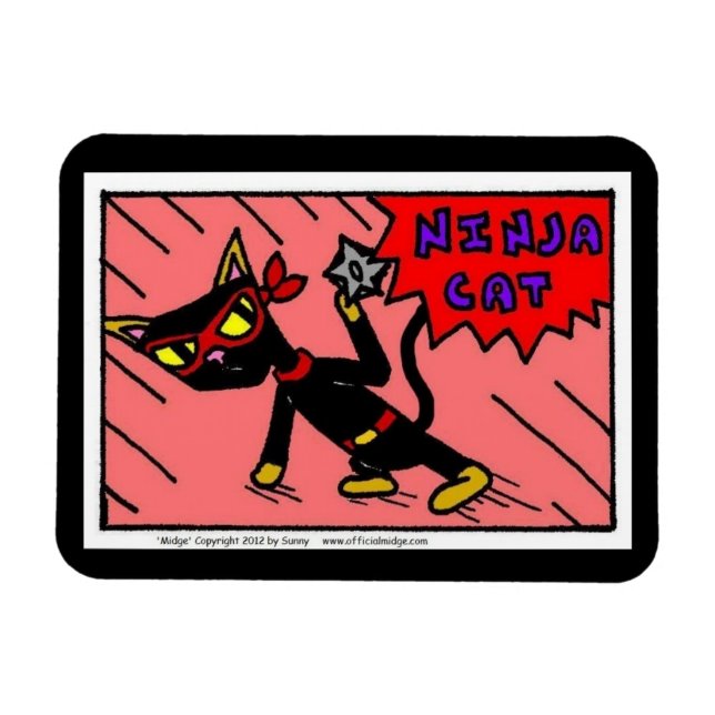 Mel NINJA CAT Flexible Magnet (Horisontell)