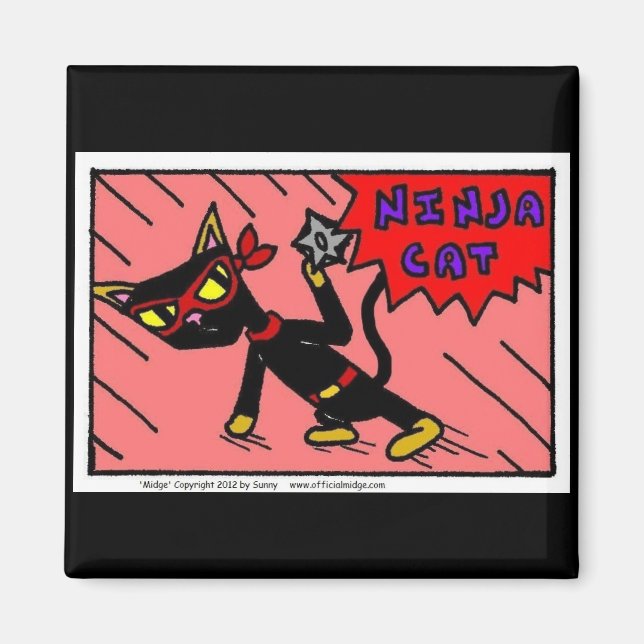 Mel NINJA CAT Magnet (Framsidan)
