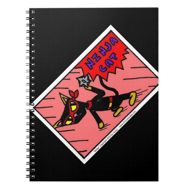 Mel NINJA CAT Notebook Anteckningsbok (Framsidan)