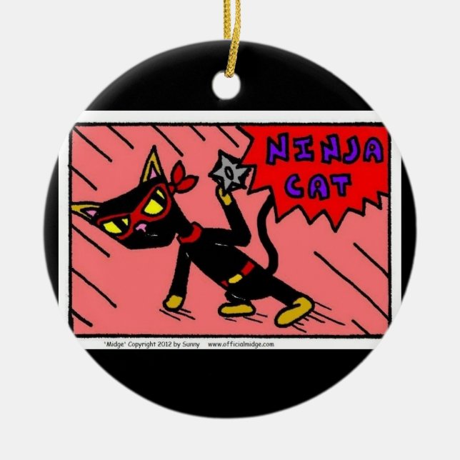 Mel NINJA CAT Ornament (Framsidan)