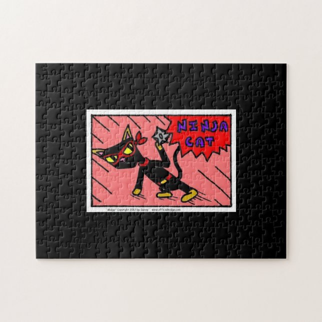 Mel NINJA CAT Puzzle Pussel (Horisontell)