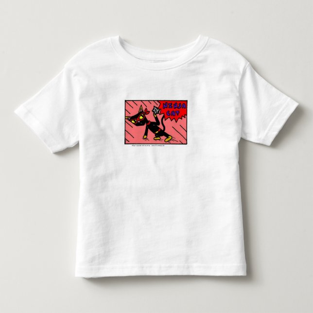 Mel NINJA CAT Småbarn T-Shirt (Framsida)