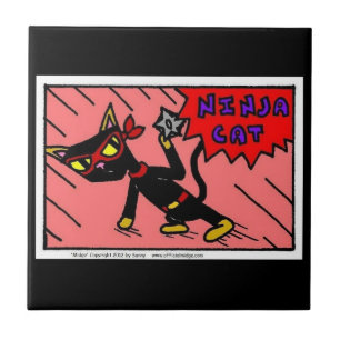 Mel NINJA CAT Tile Kakelplatta