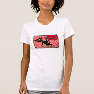 Mel ’NINJA CAT’ Womens Avslappnad Scoop T-Shirt