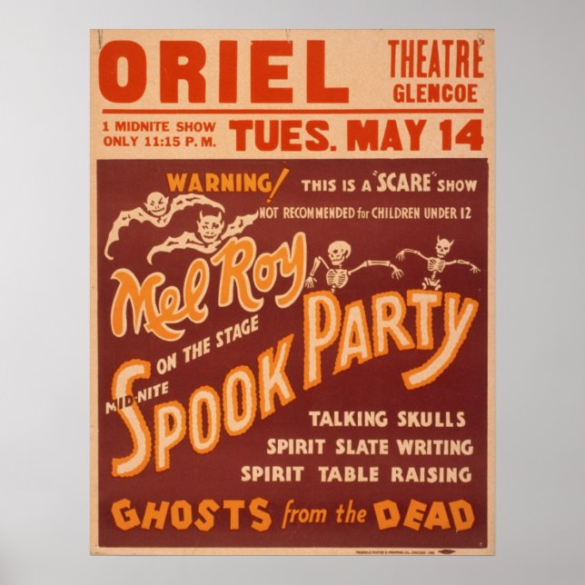 MEL ROY Magician Illusionist VAUDEVILLE Poster (Framsidan)