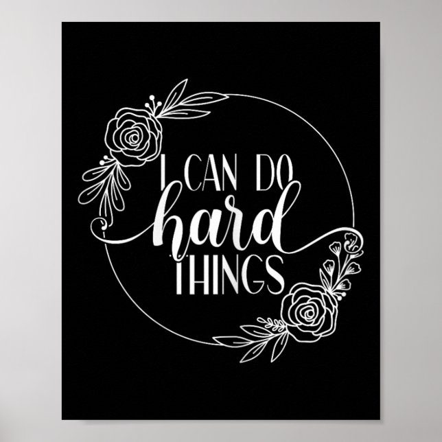 Mela Motivational Workout Design - jag kan göra de Poster (Framsidan)