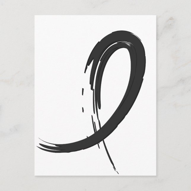 Melanas svarta band A4 Vykort (Framsida)