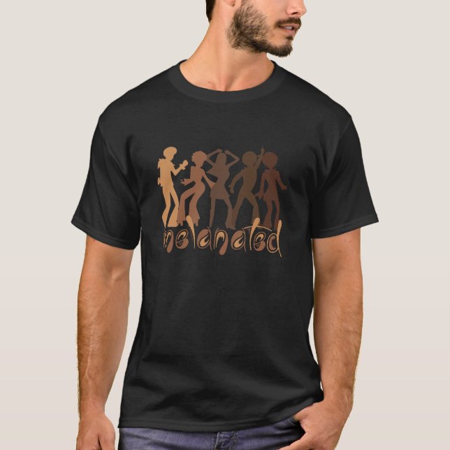 Melanated Black History T Shirt (Framsida)