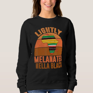 Melanated Light Hella Black History Melanin Afri T Shirt