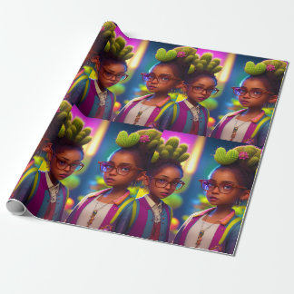 MelanatedME Cactus Twin Girls Presentpapper