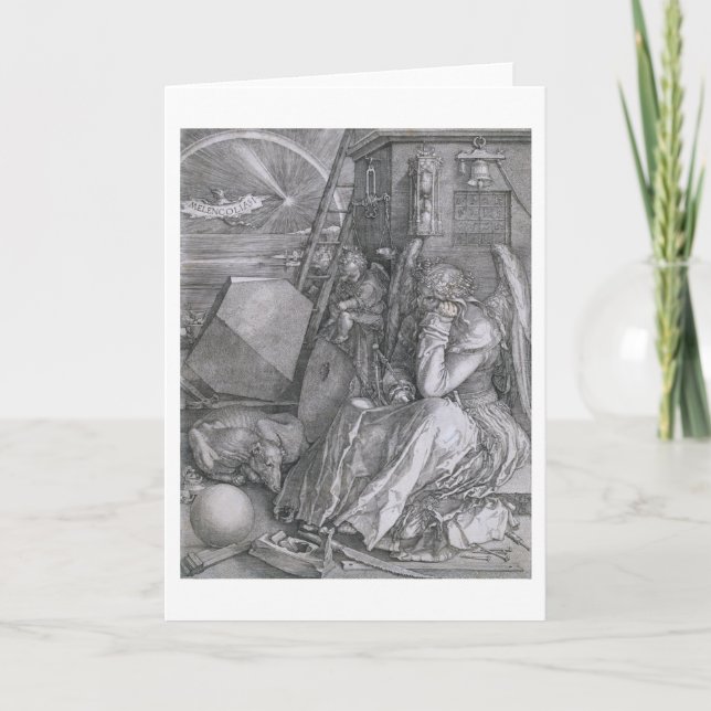 Melancholia, Albrecht Durer Kort (Framsida)