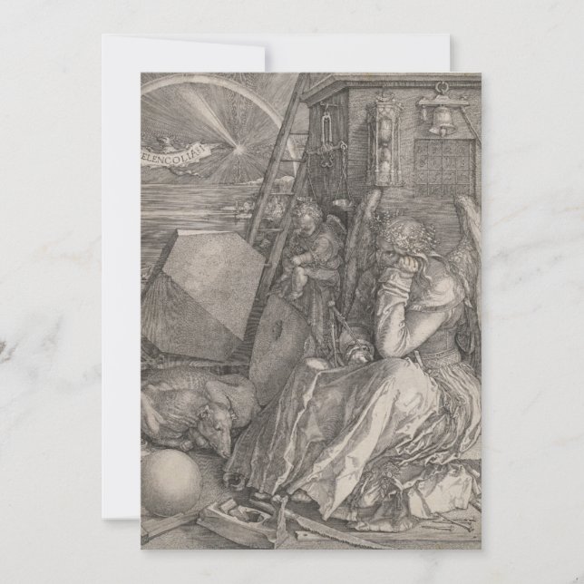 Melancholia I, Engrave av Albrecht Durer (Framsida)