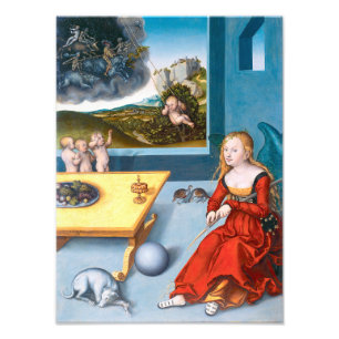 Melancholia Lucas Cranach the Elder Fototryck