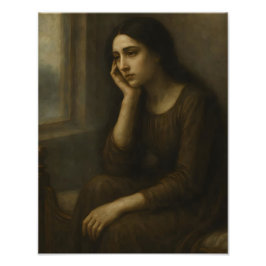 Melancholisk reflektion - tidslös klassisk portal fototryck