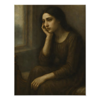 Melancholisk reflektion - tidslös klassisk portal fototryck