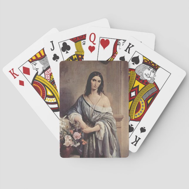 Melancholthoughts (av Francesco Hayez) Casinokort (Baksidan)