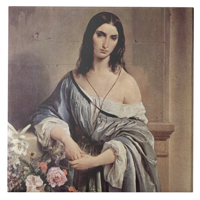 Melancholthoughts (av Francesco Hayez) Kakelplatta (Framsidan)