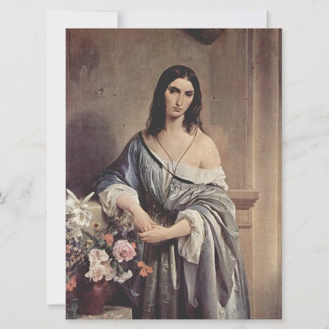 Melancholthoughts (av Francesco Hayez) Kort (Framsida)