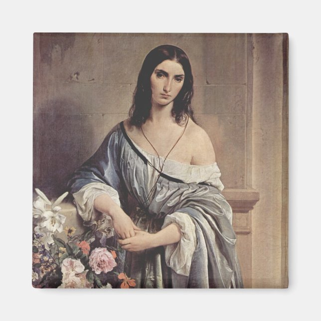 Melancholthoughts (av Francesco Hayez) Magnet (Framsidan)