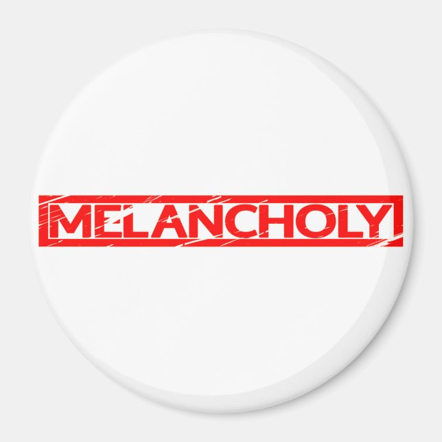 Melancholy Frimärke Magnet (Framsidan)