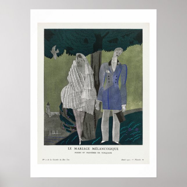 Melancholy Giftermål, Charles Martin Poster (Framsidan)