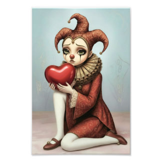 Melancholy Harlequin Fototryck