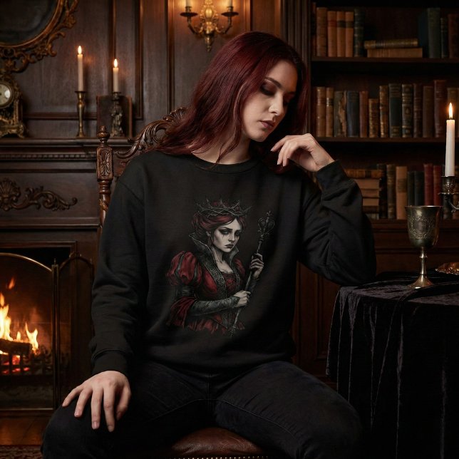 Melancholy Queen Gothic Dark Fantasy Portrait T Shirt (Skapare uppladdad)