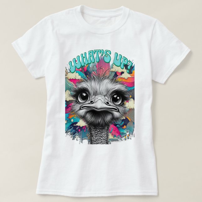 Melancholy Rainbow Ostrich Women's Tee (Design framsida)