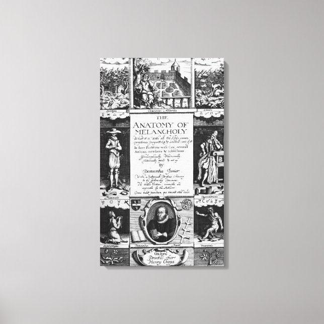 Melancholys anatomi canvastryck (Framsida)