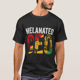 Melanerad CEO-design för Women Manar Black Busines T Shirt