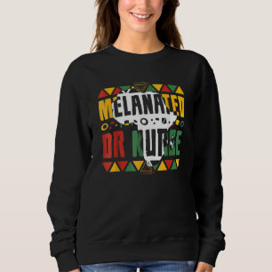 Melanerad ELLER Sjuksköterska Svarta historiemånad T Shirt