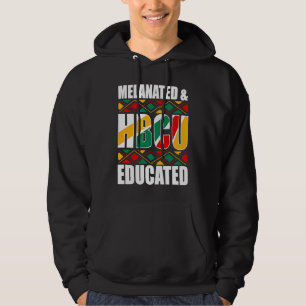 Melanerad HBCU Utbildad Historisk Svart Högskola Hoodie